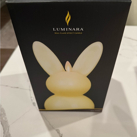 Luminara Flameless Bunny Candle in Yellow Chiffon - Picture 4 of 5